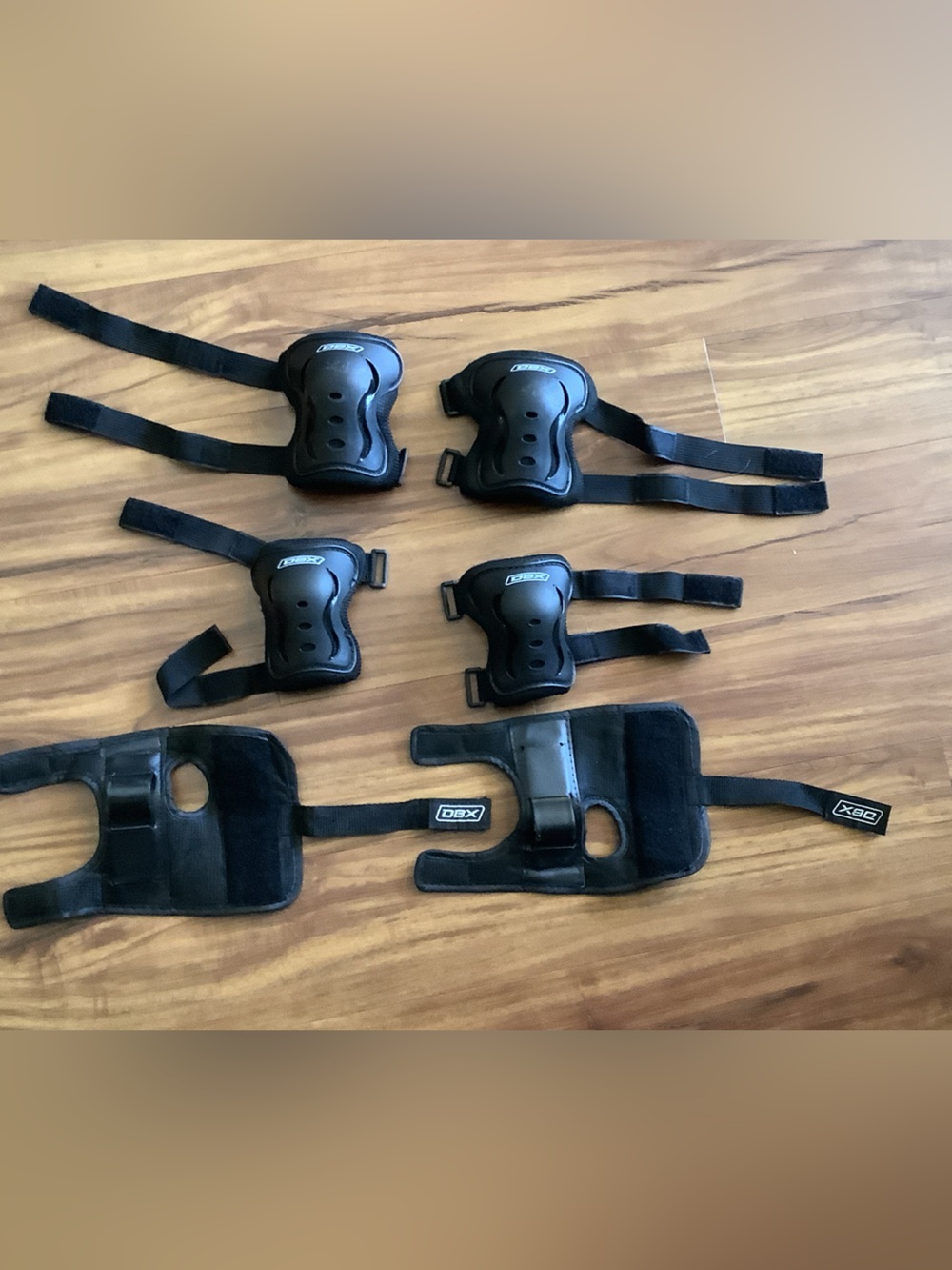 DBX Kids Black Protective Pad Set - Elbow, Knee & Wrist Guards